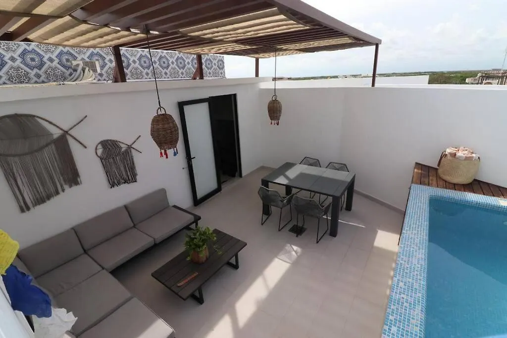 Amazing!! Ph 2 Bdrm + Private Rooftop &Pool /Aldea Zama Tulum